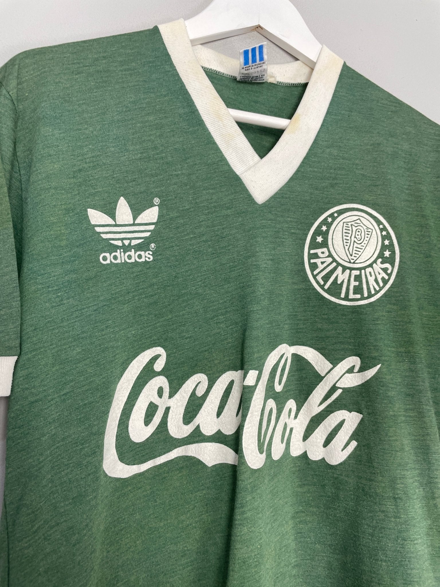Shop 1989/90 PALMEIRAS #6 HOME SHIRT (M) ADIDAS, classic football shirts, vintage football shirts & retro soccer jerseys at Cult Kits