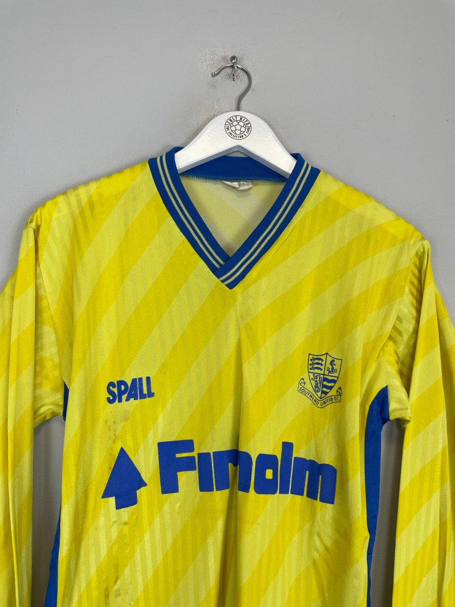1989/90 SOUTHEND 12 L/S *MATCH WORN* AWAY SHIRT (M) SPALL - Cult Kits - Medium - Buy Vintage Football Shirts, Authentic Retro Football Shirts For Sale, Classic Football Shirts & Soccer Jersey
