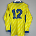 1989/90 SOUTHEND 12 L/S *MATCH WORN* AWAY SHIRT (M) SPALL - Cult Kits - Medium - Buy Vintage Football Shirts, Authentic Retro Football Shirts For Sale, Classic Football Shirts & Soccer Jersey