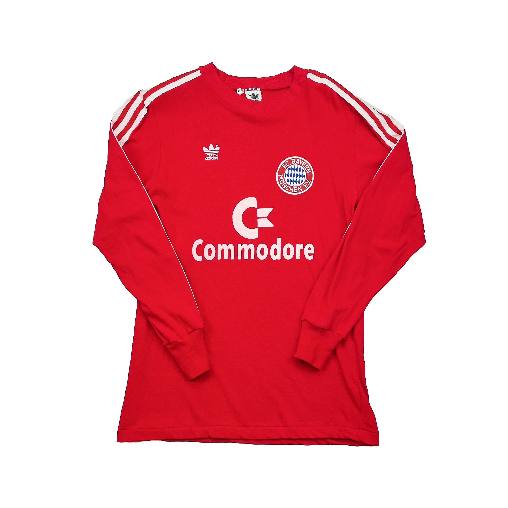 Buy 1989/91 Bayern Munich L/S Home Shirt (M) Adidas ~ Free worldwide shipping ~ Authentic Vintage Football Shirts from Cult Kits