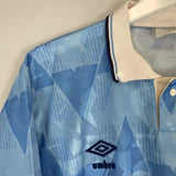 1989/91 LAZIO 3 HOME SHIRT (L) UMBRO - Cult Kits - Large - Buy Vintage Football Shirts, Authentic Retro Football Shirts For Sale, Classic Football Shirts & Soccer Jersey