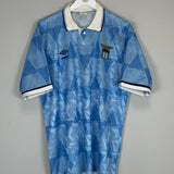 1989/91 LAZIO 3 HOME SHIRT (L) UMBRO - Cult Kits - Large - Buy Vintage Football Shirts, Authentic Retro Football Shirts For Sale, Classic Football Shirts & Soccer Jersey
