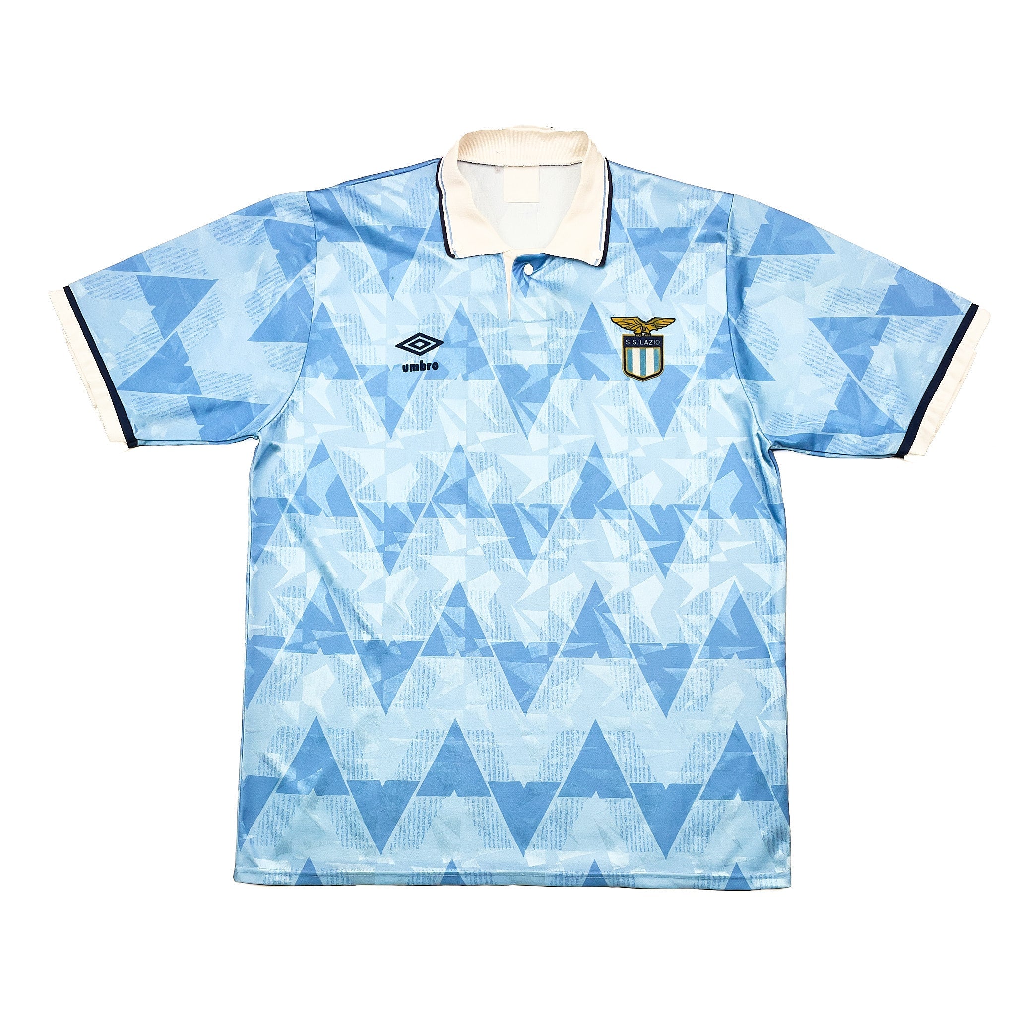 Buy 1989/91 Lazio 3 Home Shirt (L) Umbro ~ Free worldwide shipping ~ Authentic Vintage Football Shirts from Cult Kits