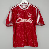 Shop 1989/91 LIVERPOOL HOME SHIRT (M) ADIDAS, classic football shirts, vintage football shirts & retro soccer jerseys at Cult Kits