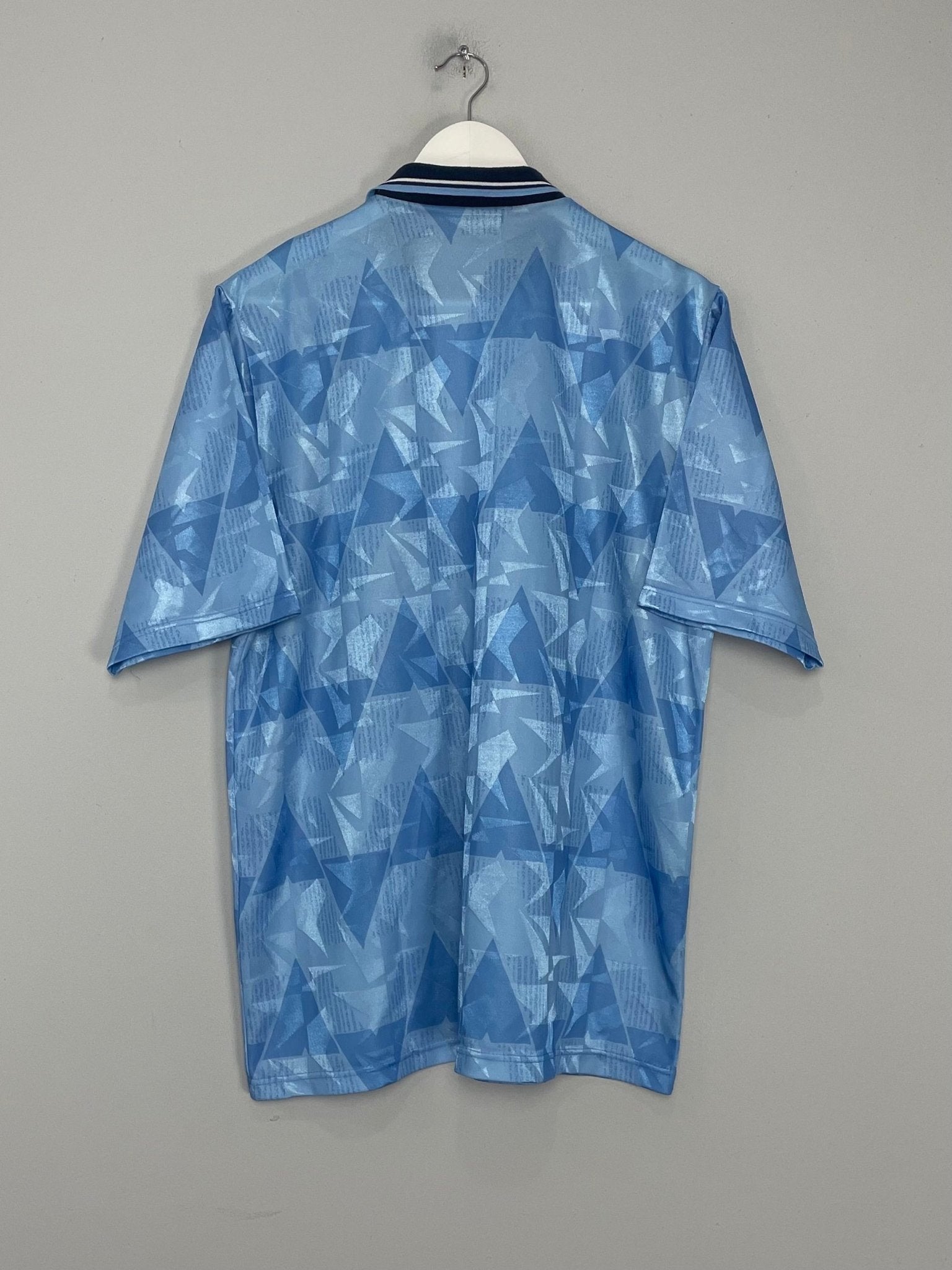 Shop 1989/91 MANCHESTER CITY HOME SHIRT (L) UMBRO, classic football shirts, vintage football shirts & retro soccer jerseys at Cult Kits