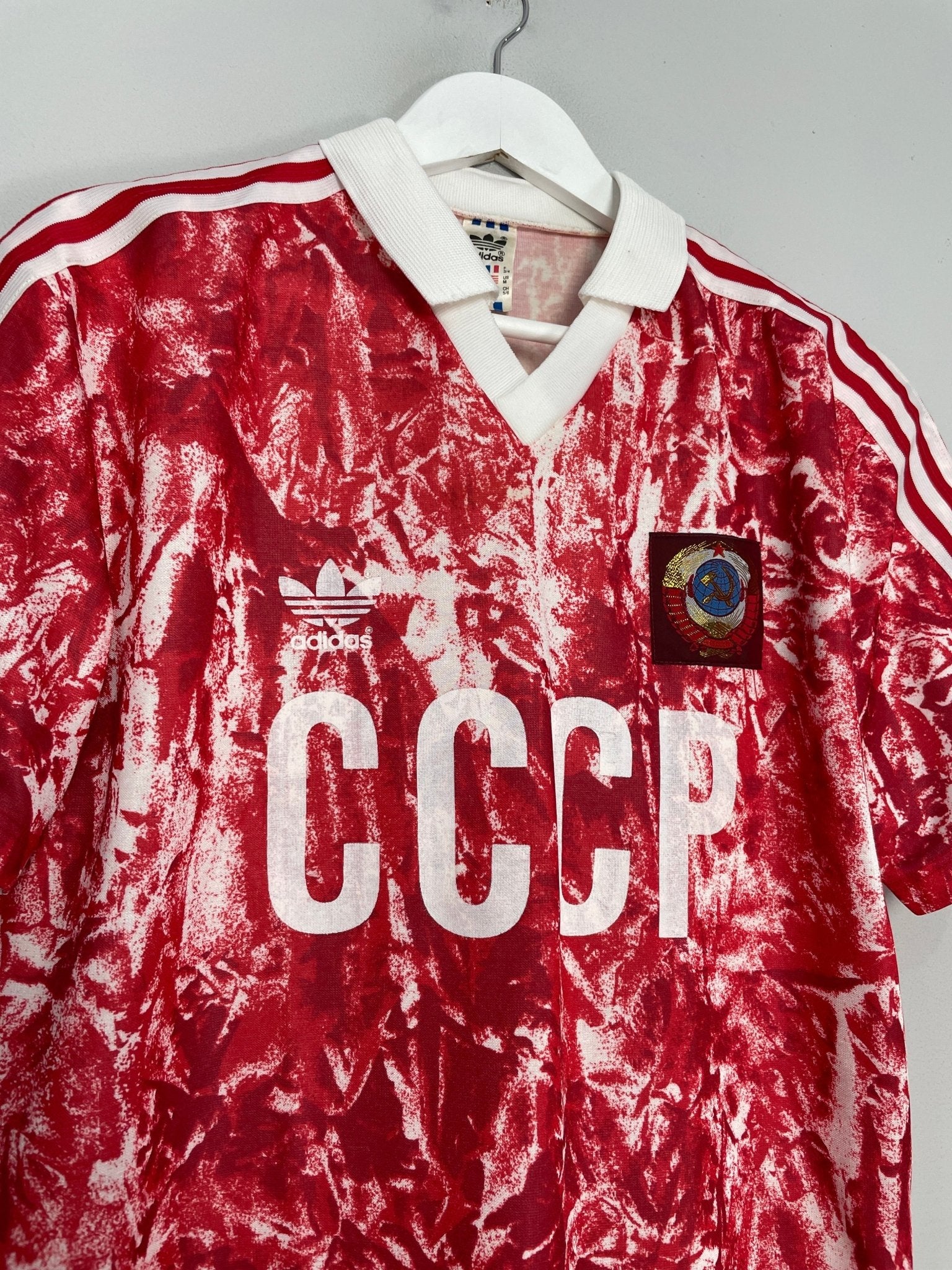 Shop 1989/91 SOVIET UNION HOME SHIRT (M) ADIDAS, classic football shirts, vintage football shirts & retro soccer jerseys at Cult Kits