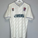 Shop 1989/91 TRANMERE ROVERS #5 *MATCH ISSUE* HOME SHIRT (L), classic football shirts, vintage football shirts & retro soccer jerseys at Cult Kits