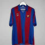 Shop 1989/92 BARCELONA #10 HOME SHIRT (XL) MEYBA, classic football shirts, vintage football shirts & retro soccer jerseys at Cult Kits