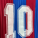 Shop 1989/92 BARCELONA #10 HOME SHIRT (XL) MEYBA, classic football shirts, vintage football shirts & retro soccer jerseys at Cult Kits
