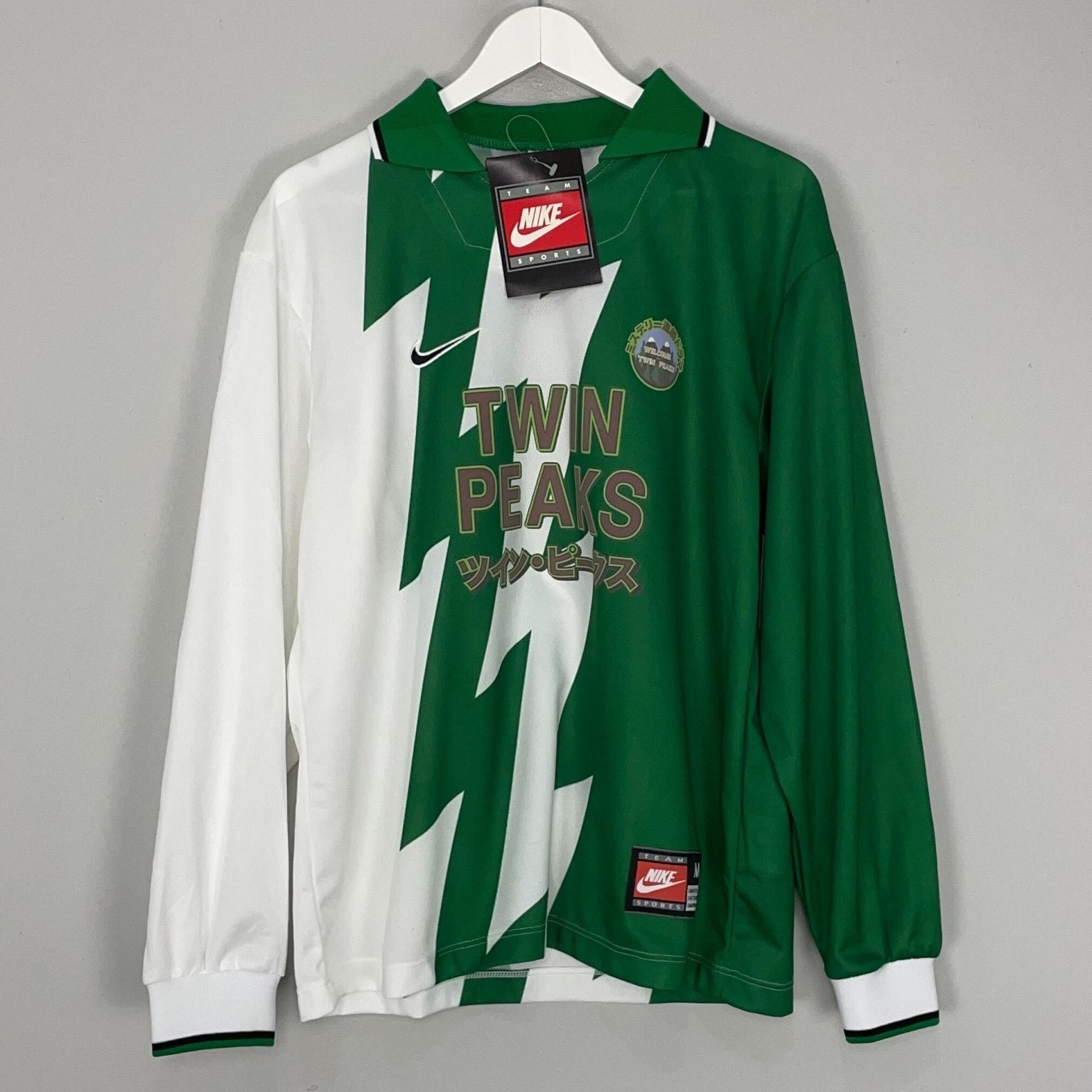 Shop 1990 CULT KITS X TWIN PEAKS JAPANESE MOVIE MASHUP (BNWT) M NIKE, classic football shirts, vintage football shirts & retro soccer jerseys at Cult Kits