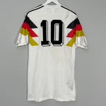 Shop 1990 GERMANY #10 *ADIDAS ORIGINALS* RE-ISSUE* HOME SHIRT (M) ADIDAS, classic football shirts, vintage football shirts & retro soccer jerseys at Cult Kits