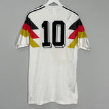 Shop 1990 GERMANY #10 *ADIDAS ORIGINALS* RE-ISSUE* HOME SHIRT (M) ADIDAS, classic football shirts, vintage football shirts & retro soccer jerseys at Cult Kits