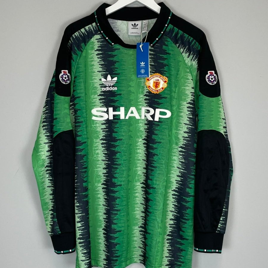 1990 MANCHESTER UNITED 1 *BNWT* GK SHIRT (XL) ADIDAS ORIGINALS - Cult Kits - XL - Buy Vintage Football Shirts, Authentic Retro Football Shirts For Sale, Classic Football Shirts & Soccer Jersey