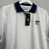 Shop 1990 UMBRO #19 ITALIA 90 *BNWT* RE-ISSUE TEMPLATE HOME SHIRT (M), classic football shirts, vintage football shirts & retro soccer jerseys at Cult Kits