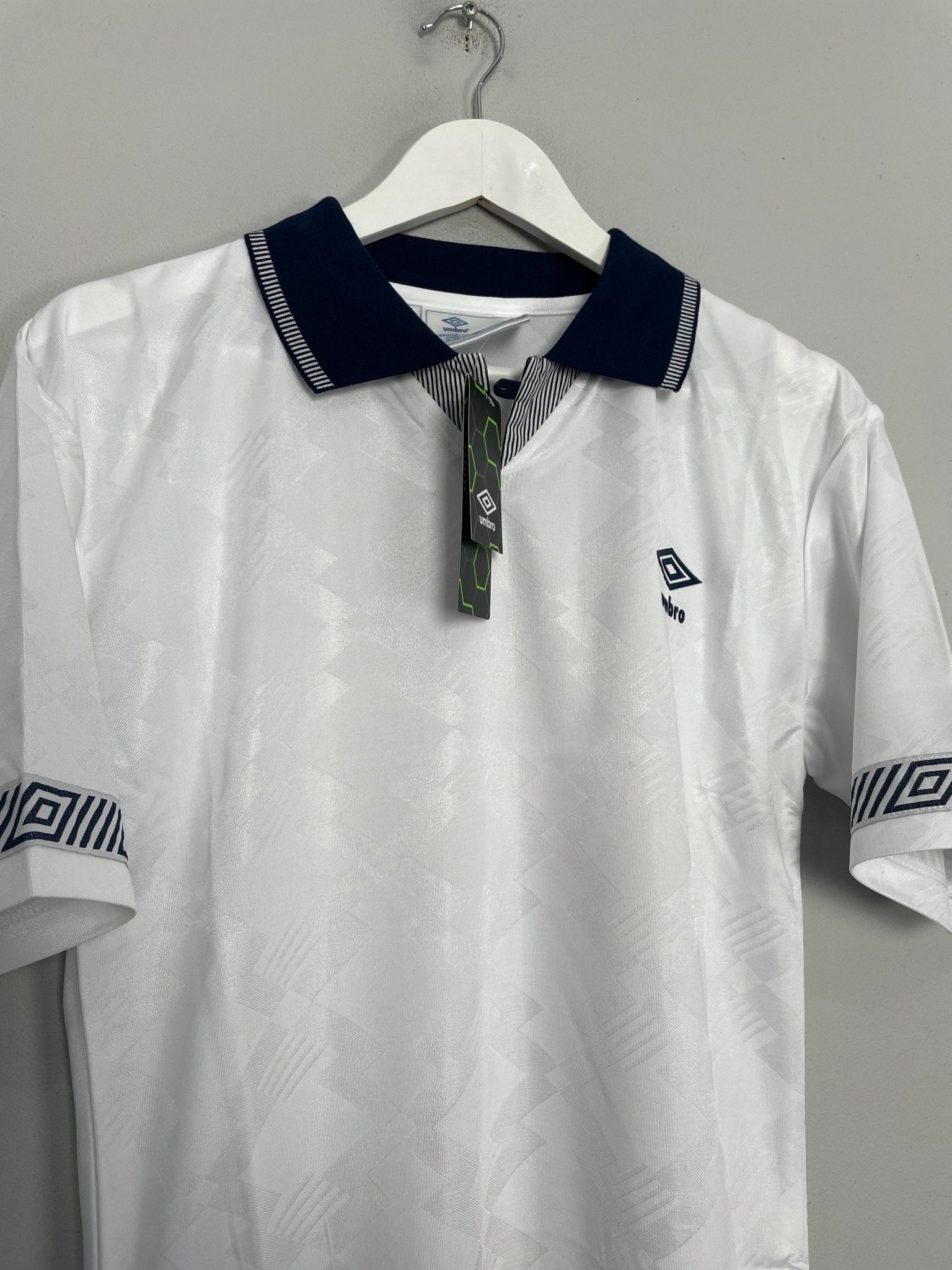 Shop 1990 UMBRO #19 ITALIA 90 *BNWT* RE-ISSUE TEMPLATE HOME SHIRT (S), classic football shirts, vintage football shirts & retro soccer jerseys at Cult Kits