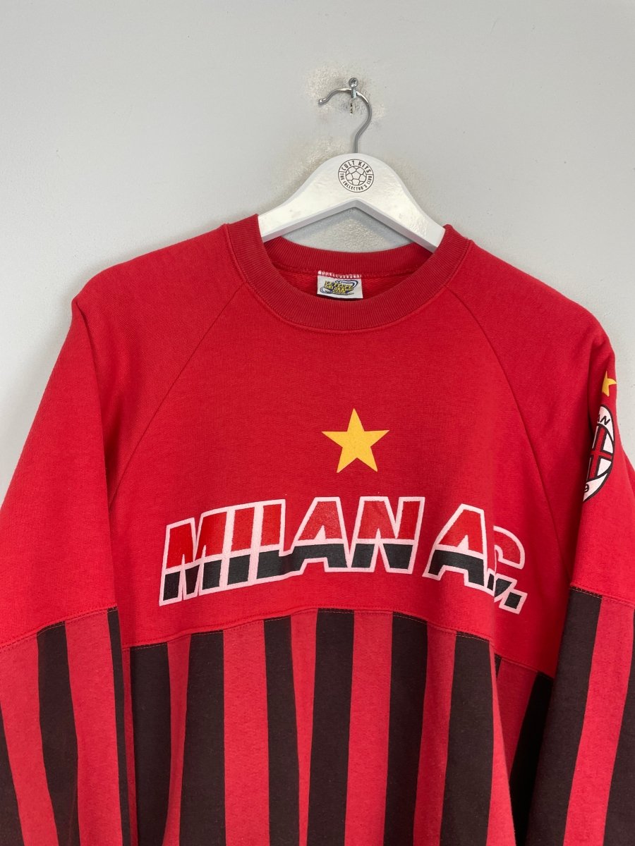 1990/91 AC MILAN JUMPER (M) OM - Cult Kits - Medium - Buy Vintage Football Shirts, Authentic Retro Football Shirts For Sale, Classic Football Shirts & Soccer Jersey