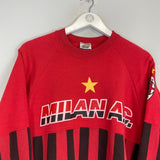 1990/91 AC MILAN JUMPER (M) OM - Cult Kits - Medium - Buy Vintage Football Shirts, Authentic Retro Football Shirts For Sale, Classic Football Shirts & Soccer Jersey