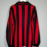 Shop 1990/91 AC MILAN L/S HOME SHIRT (L) ADIDAS, classic football shirts, vintage football shirts & retro soccer jerseys at Cult Kits