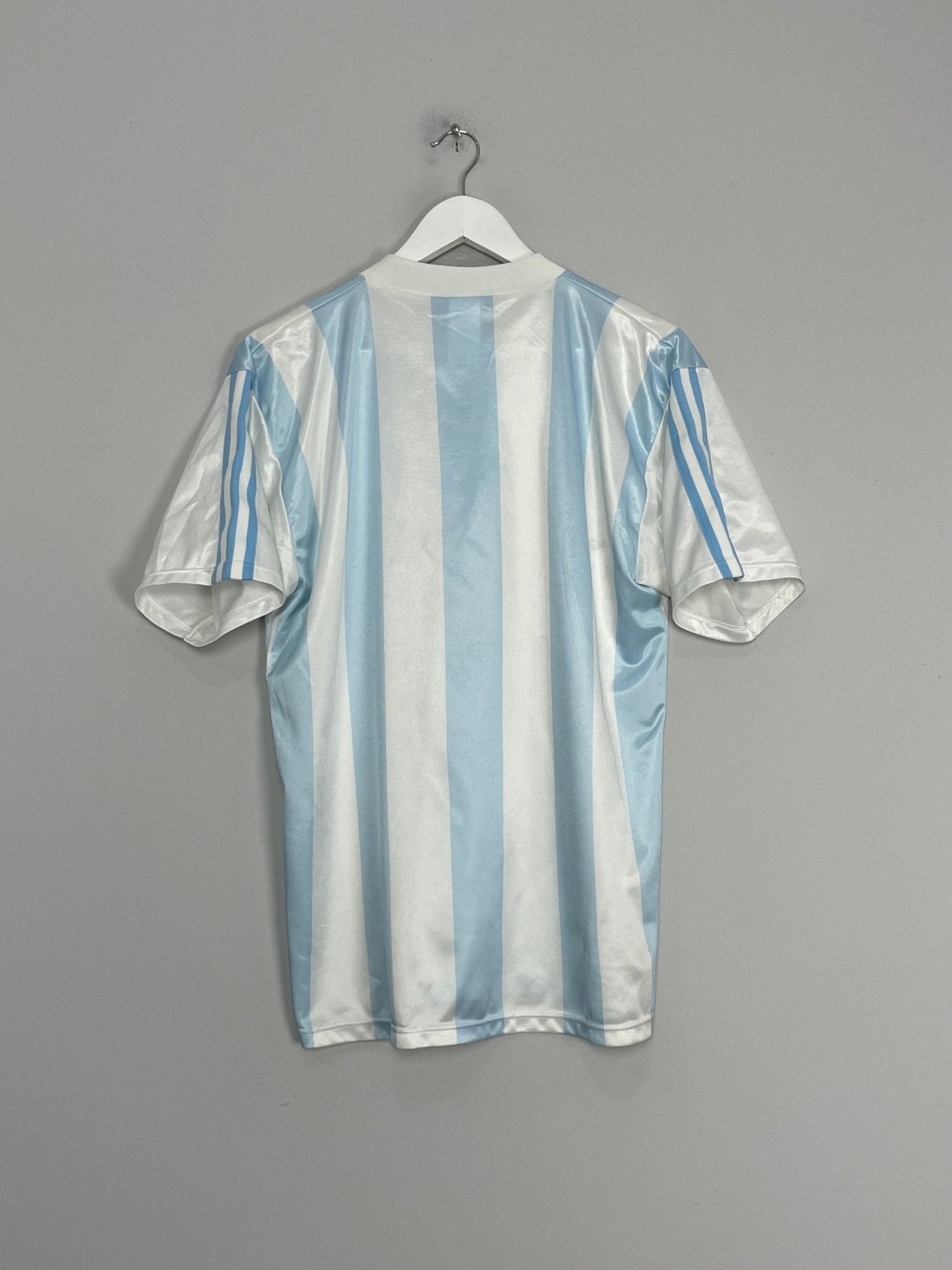 Shop 1990/91 ARGENTINA HOME SHIRT (M) ADIDAS, classic football shirts, vintage football shirts & retro soccer jerseys at Cult Kits
