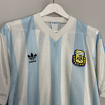 Shop 1990/91 ARGENTINA HOME SHIRT (M) ADIDAS, classic football shirts, vintage football shirts & retro soccer jerseys at Cult Kits