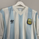Shop 1990/91 ARGENTINA HOME SHIRT (M) ADIDAS, classic football shirts, vintage football shirts & retro soccer jerseys at Cult Kits