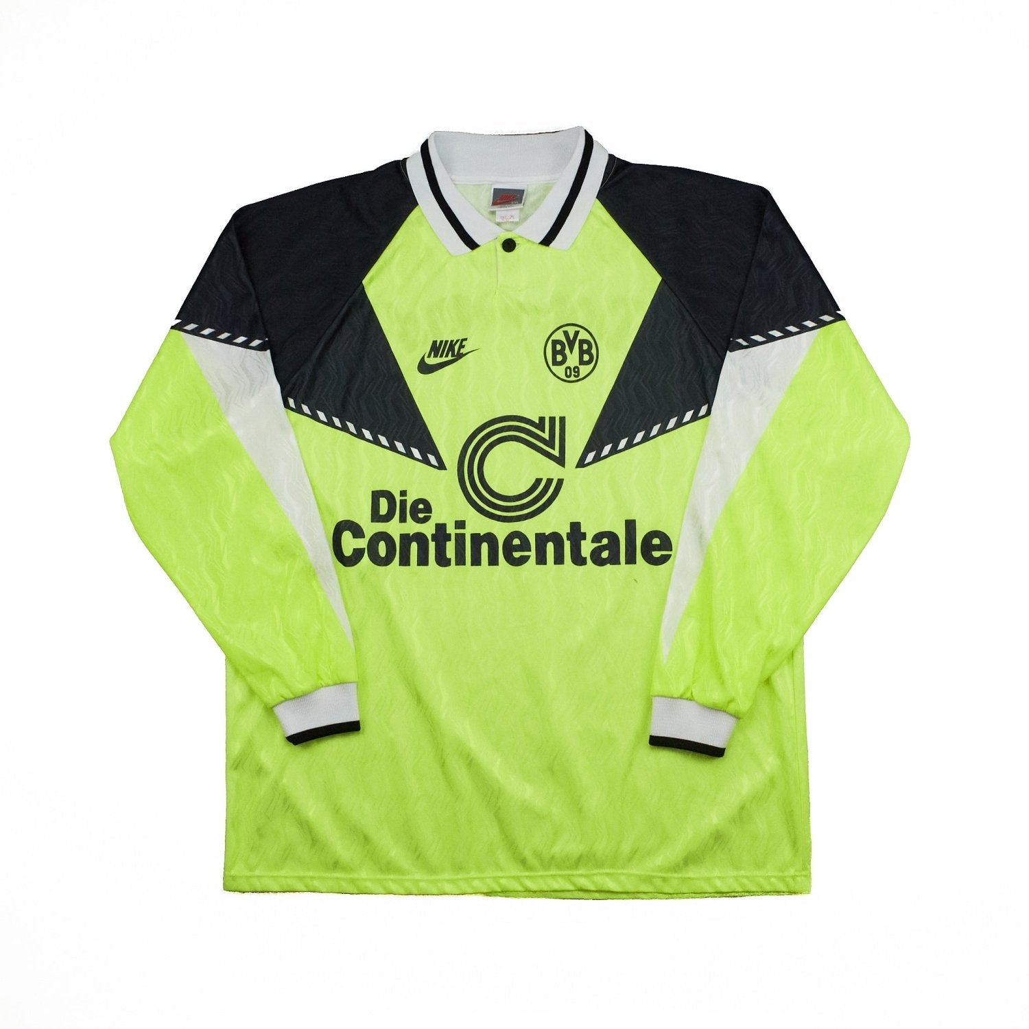Buy 1990/91 Borussia Dortmund L/S Home Shirt (XXL) Nike ~ Free worldwide shipping ~ Authentic Vintage Football Shirts from Cult Kits