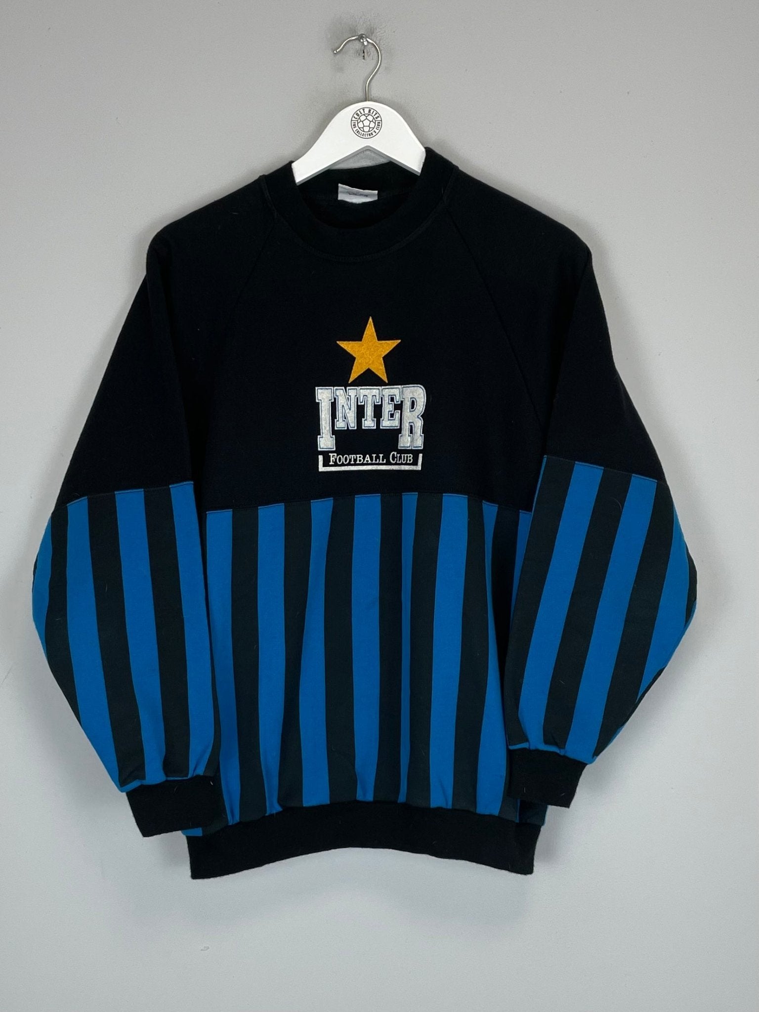 Shop 1990/91 INTER MILAN JUMPER (M) LE FELPE, classic football shirts, vintage football shirts & retro soccer jerseys at Cult Kits