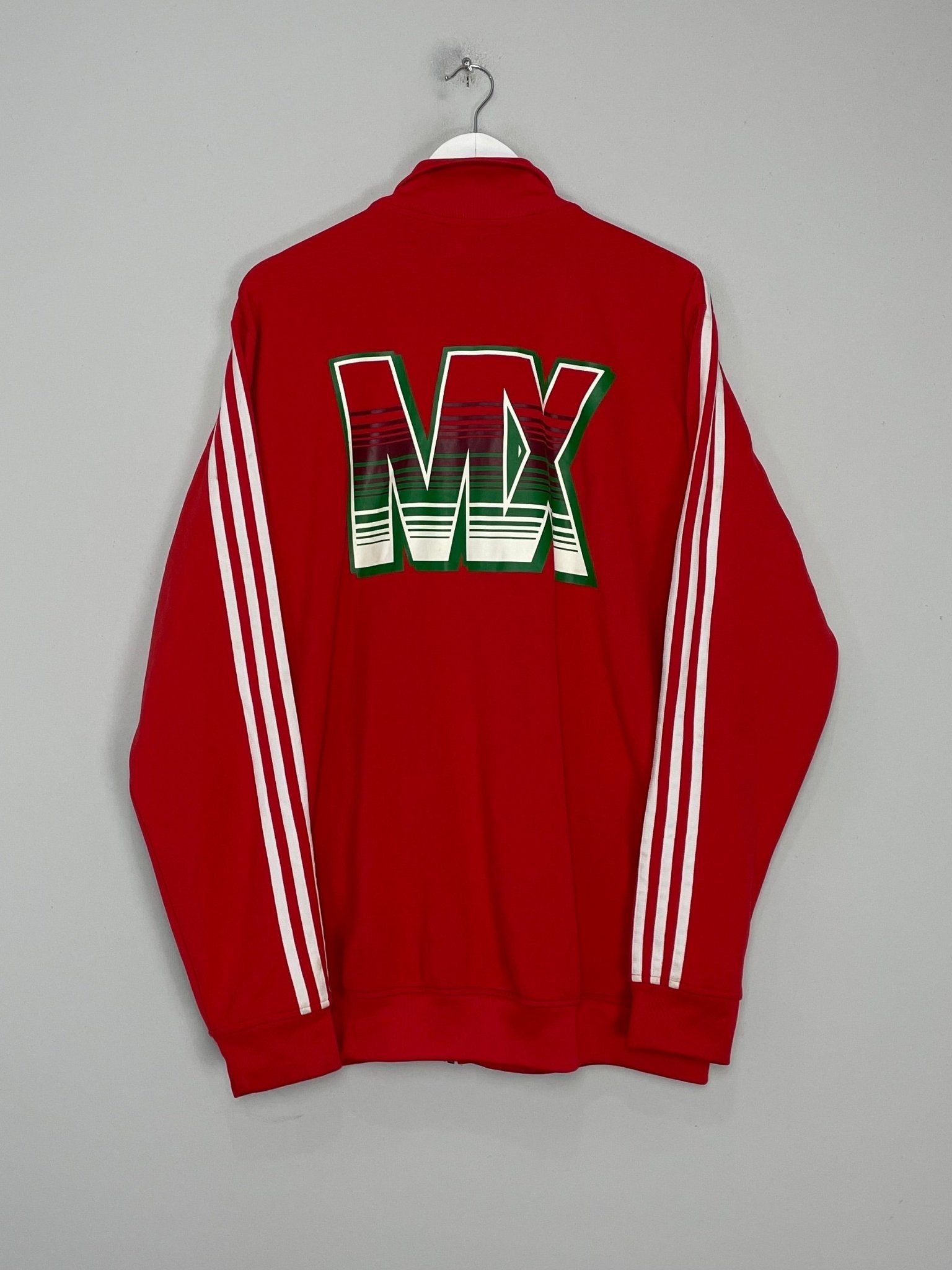 Shop 1990/91 MEXICO ADIDAS ORIGINALS TRACKSUIT TOP (XL), classic football shirts, vintage football shirts & retro soccer jerseys at Cult Kits