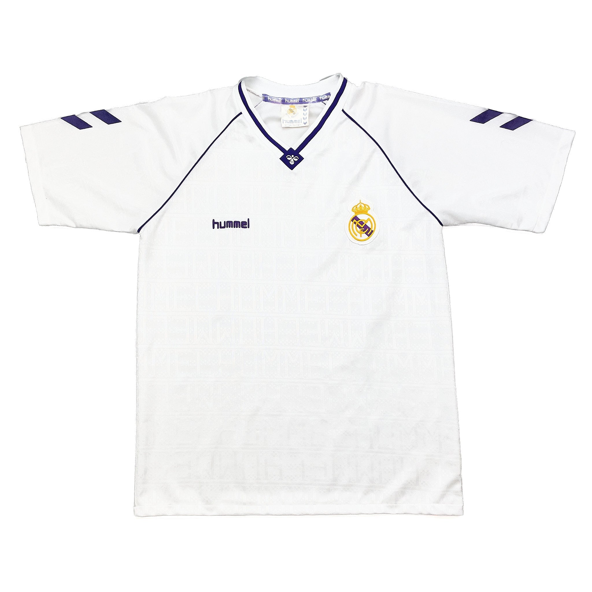 Buy 1990/91 Real Madrid Home Shirt (XL) Hummel ~ Free worldwide shipping available ~ Authentic Vintage Football Shirts from Cult Kits