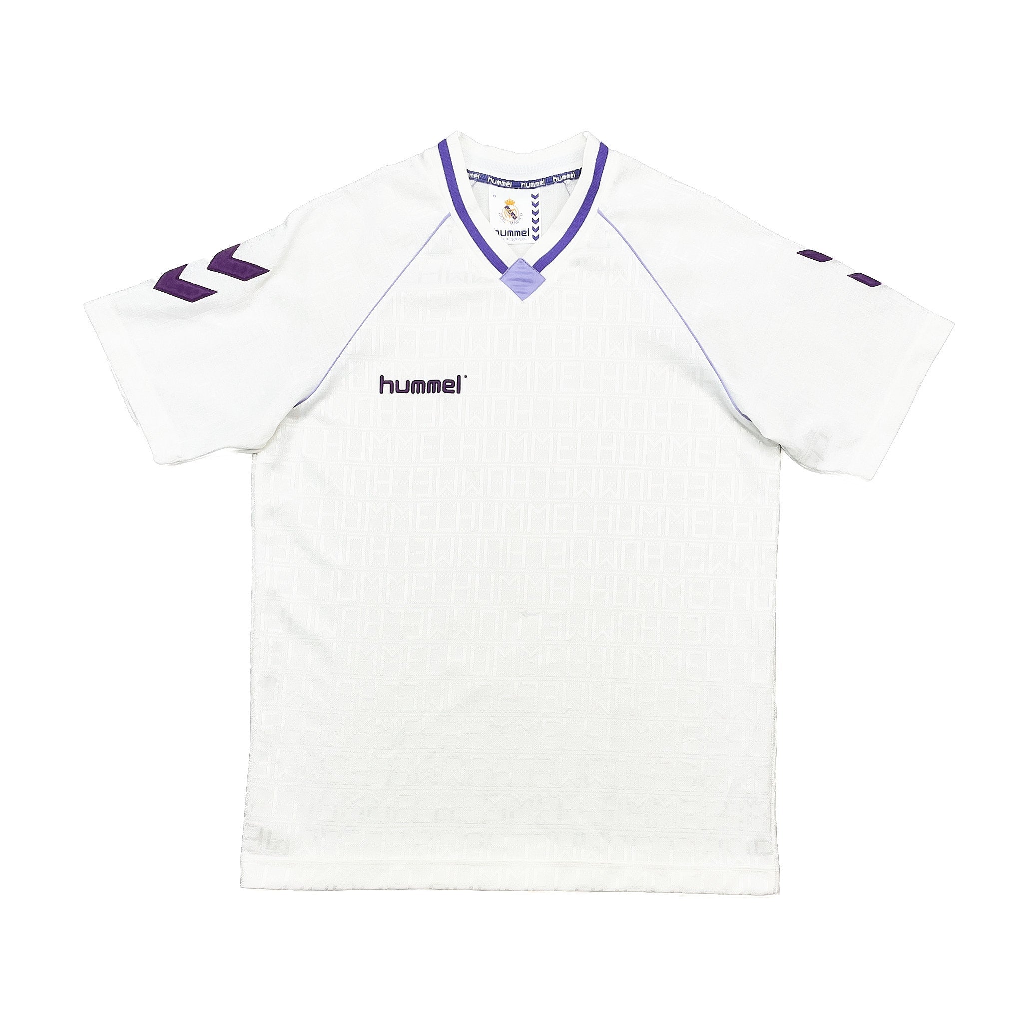 Buy 1990/91 Real Madrid Template Home Shirt (S) Hummel ~ Free worldwide shipping ~ Authentic Vintage Football Shirts from Cult Kits