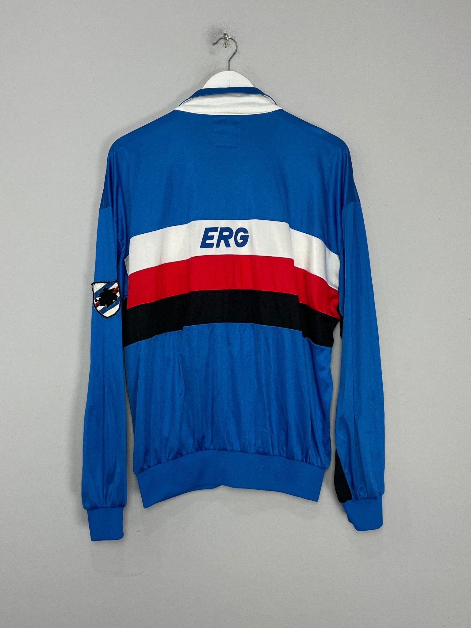 Shop 1990/91 SAMPDORIA TRACK JACKET (L) ASICS, classic football shirts, vintage football shirts & retro soccer jerseys at Cult Kits