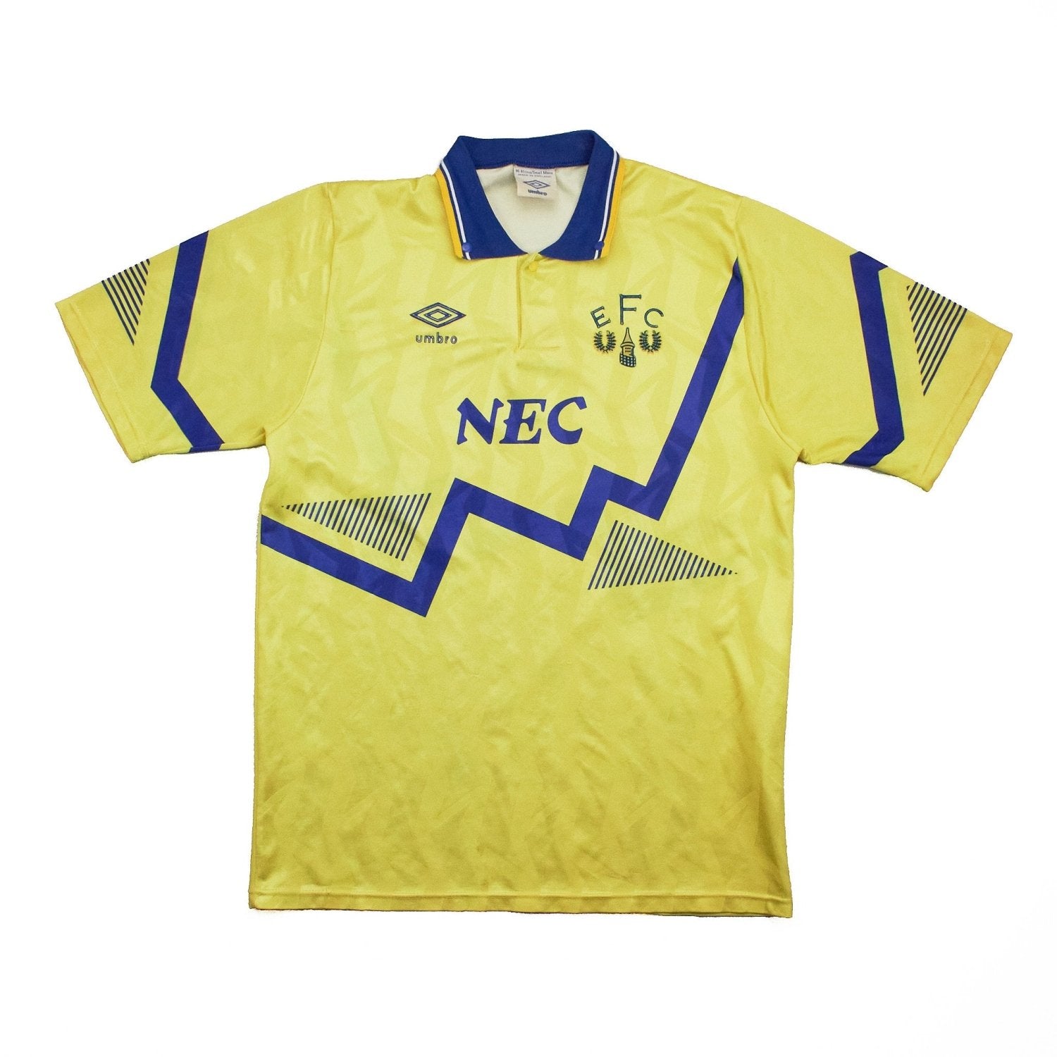 Buy 1990/92 Everton Away Shirt (S) Umbro ~ Free worldwide shipping ~ Authentic Vintage Football Shirts from Cult Kits