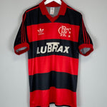 1990/92 FLAMENGO HOME SHIRT (L) ADIDAS - Cult Kits - Large - Buy Vintage Football Shirts, Authentic Retro Football Shirts For Sale, Classic Football Shirts & Soccer Jersey