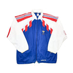 Buy 1990/92 France Windbreaker Jacket (L) Adidas ~ Free worldwide shipping ~ Authentic Vintage Football Shirts from Cult Kits