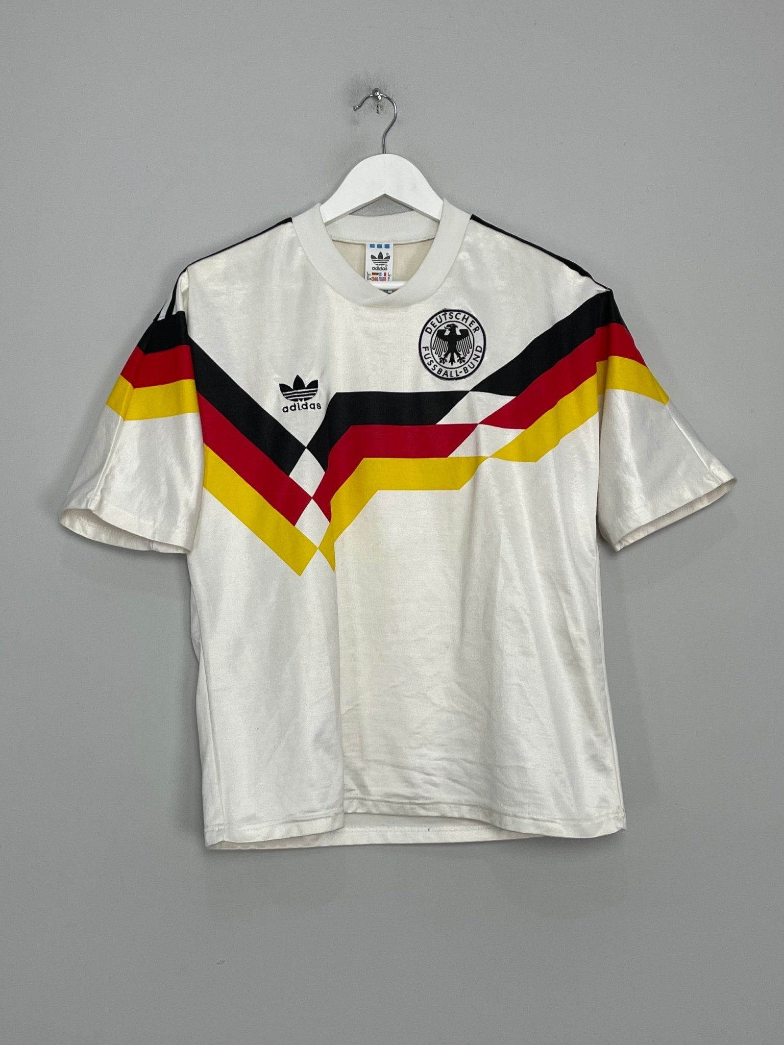 Shop 1990/92 GERMANY #3 HOME SHIRT (S) ADIDAS, classic football shirts, vintage football shirts & retro soccer jerseys at Cult Kits