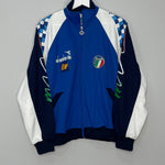 Shop 1990/92 ITALY TRACK JACKET (L) DIADORA, classic football shirts, vintage football shirts & retro soccer jerseys at Cult Kits