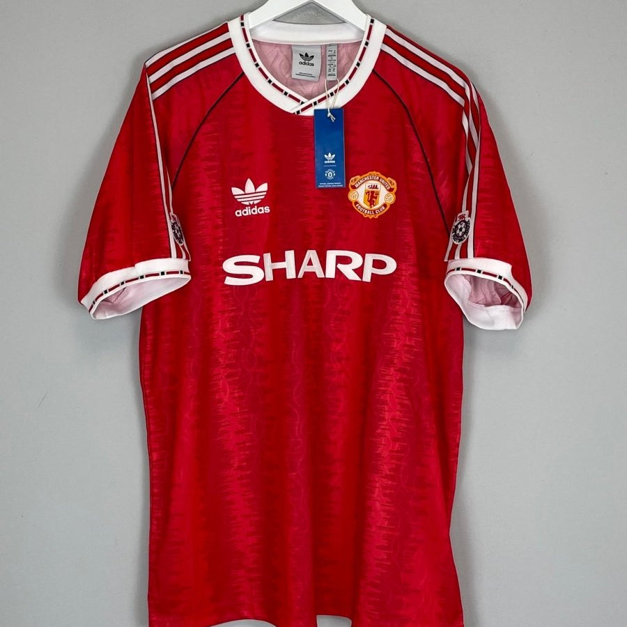 1990/92 MANCHESTER UNITED 11 *BNWT* HOME SHIRT (XL) ADIDAS ORIGINALS - Cult Kits - XL - Buy Vintage Football Shirts, Authentic Retro Football Shirts For Sale, Classic Football Shirts & Soccer Jersey