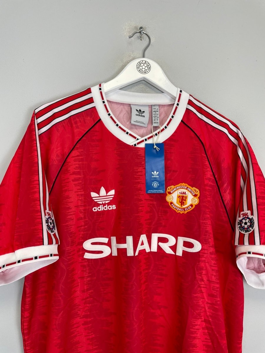 1990/92 MANCHESTER UNITED 11 *BNWT* HOME SHIRT (XL) ADIDAS ORIGINALS - Cult Kits - XL - Buy Vintage Football Shirts, Authentic Retro Football Shirts For Sale, Classic Football Shirts & Soccer Jersey