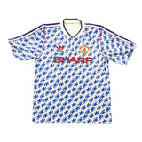 Buy 1990/92 Manchester United Away Shirt (M) Adidas ~ Free worldwide shipping ~ Authentic Vintage Football Shirts from Cult Kits