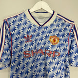 Shop 1990/92 MANCHESTER UNITED AWAY SHIRT (S) ADIDAS, classic football shirts, vintage football shirts & retro soccer jerseys at Cult Kits