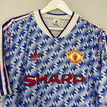 Shop 1990/92 MANCHESTER UNITED AWAY SHIRT (XL) ADIDAS, classic football shirts, vintage football shirts & retro soccer jerseys at Cult Kits