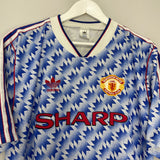 Shop 1990/92 MANCHESTER UNITED AWAY SHIRT (XL) ADIDAS, classic football shirts, vintage football shirts & retro soccer jerseys at Cult Kits