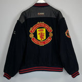 Shop 1990/92 MANCHESTER UNITED VARSITY JACKET (L) CAMPRI, classic football shirts, vintage football shirts & retro soccer jerseys at Cult Kits