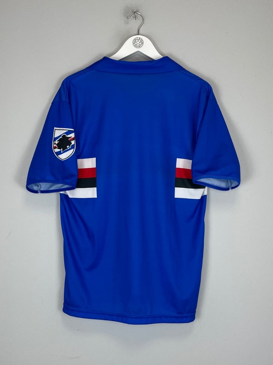 1990/92 SAMPDORIA HOME SHIRT (M) ASICS - Cult Kits - Medium - Buy Vintage Football Shirts, Authentic Retro Football Shirts For Sale, Classic Football Shirts & Soccer Jersey