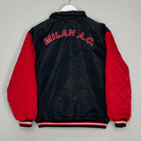 Shop 1990'S AC MILAN BOMBER JACKET (S) LOTTO, classic football shirts, vintage football shirts & retro soccer jerseys at Cult Kits