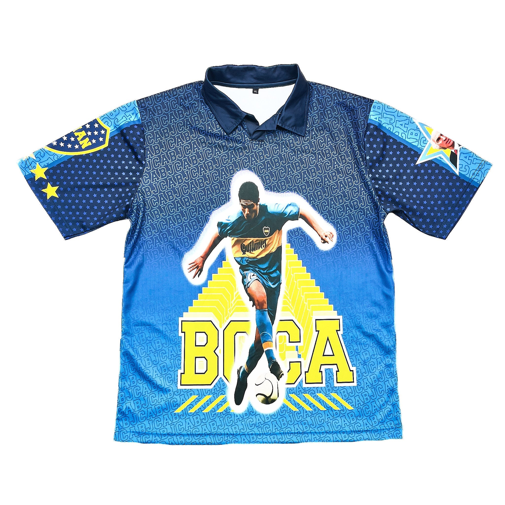 Buy 1990s Boca Juniors Riquelme Bootleg Shirt (XL) Cult Kits ~ Free worldwide shipping available ~ Authentic Vintage Football Shirts from Cult Kits