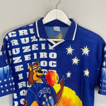 Shop 1990'S CRUZEIRO BOOTLEG SHIRT (M) OM, classic football shirts, vintage football shirts & retro soccer jerseys at Cult Kits