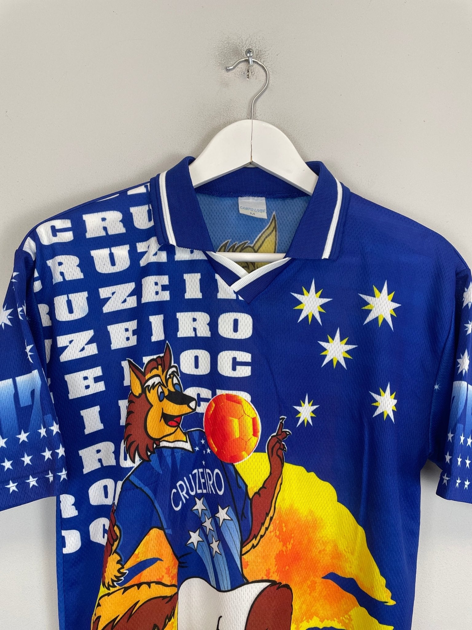 Shop 1990'S CRUZEIRO BOOTLEG SHIRT (M) OM, classic football shirts, vintage football shirts & retro soccer jerseys at Cult Kits