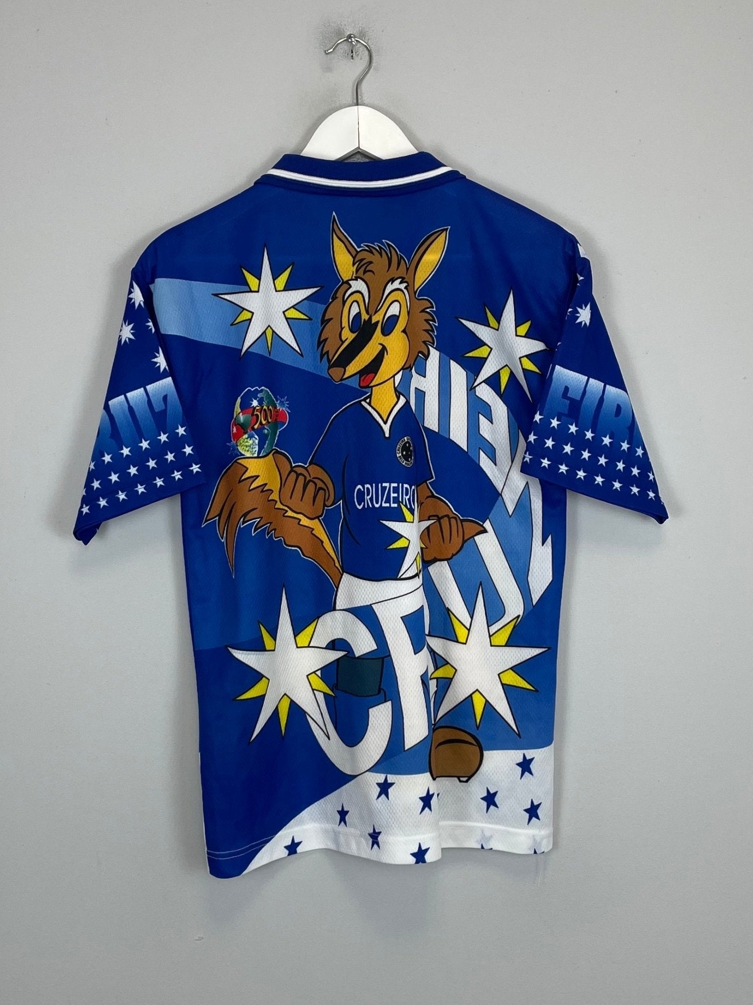 Shop 1990'S CRUZEIRO BOOTLEG SHIRT (M) OM, classic football shirts, vintage football shirts & retro soccer jerseys at Cult Kits