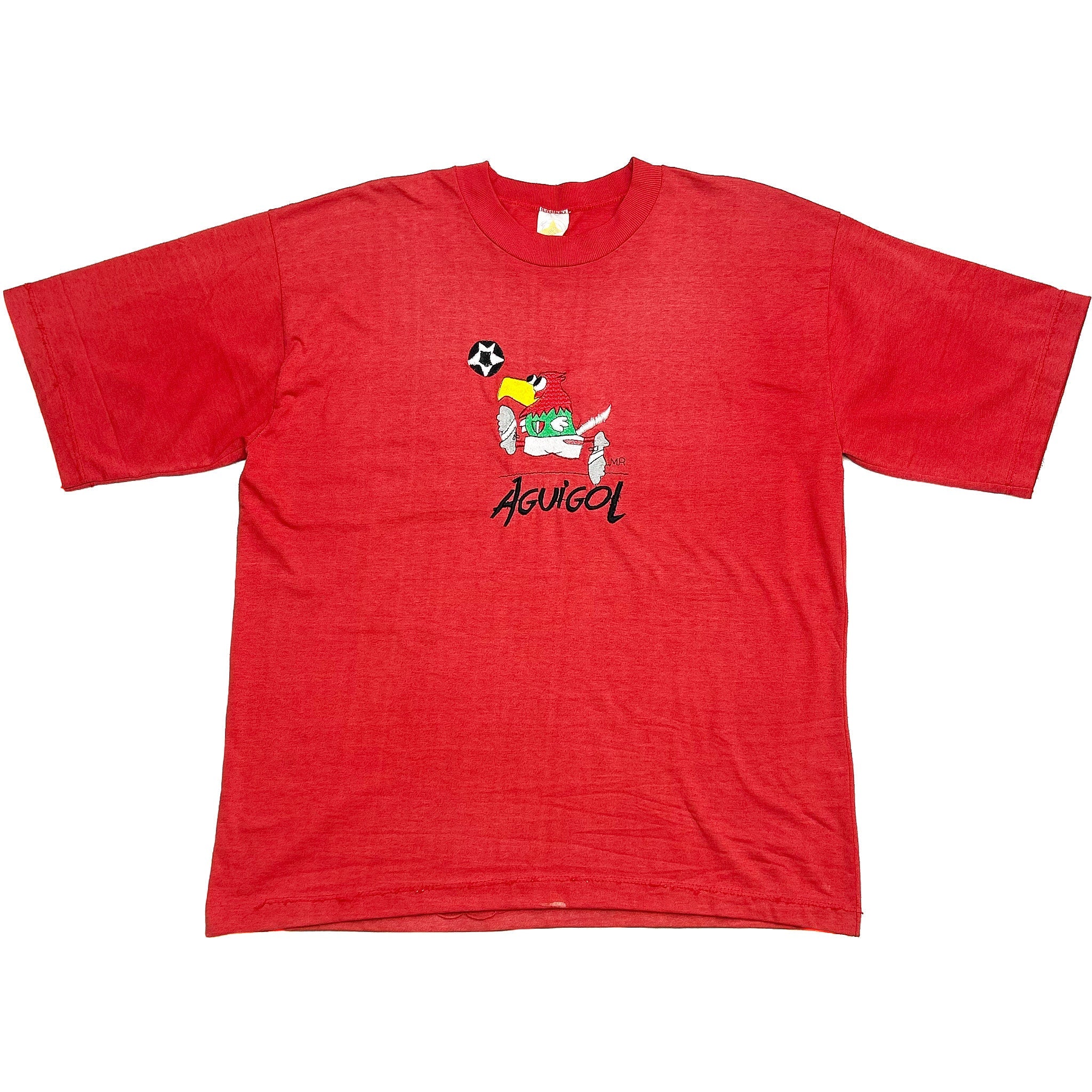 Buy 1990'S MEXICO AGUIGOL T - SHIRT (M) GOLD STAR ~ Free worldwide shipping available ~ Authentic Vintage Football Shirts from Cult Kits